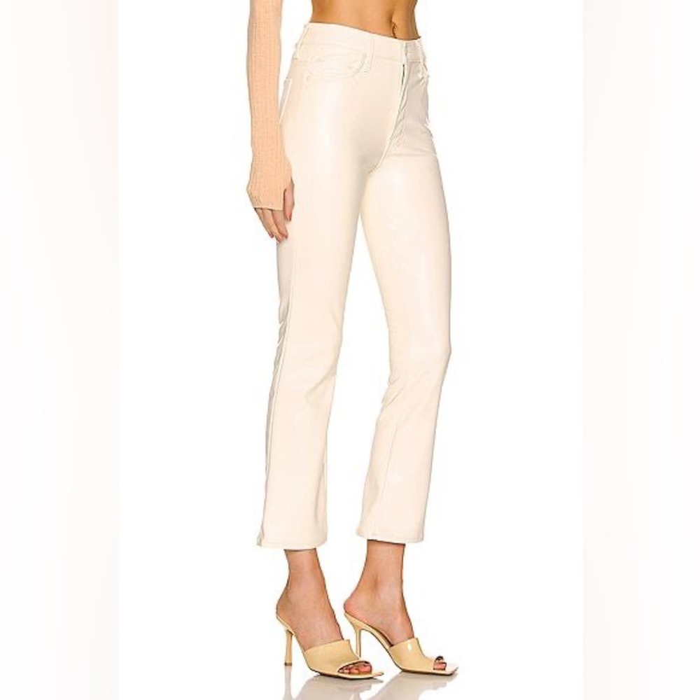 Mother insider crop, faux leather